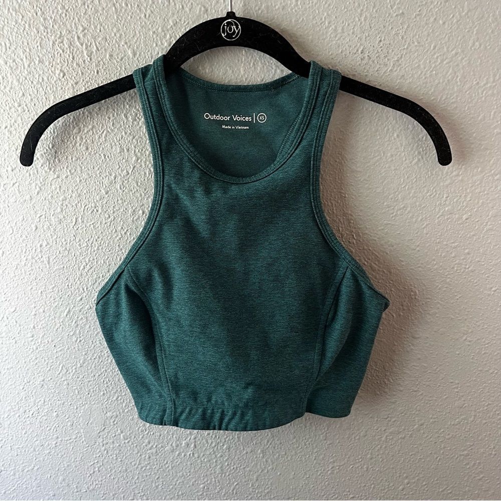 Outdoor Voices Teal Crop Top